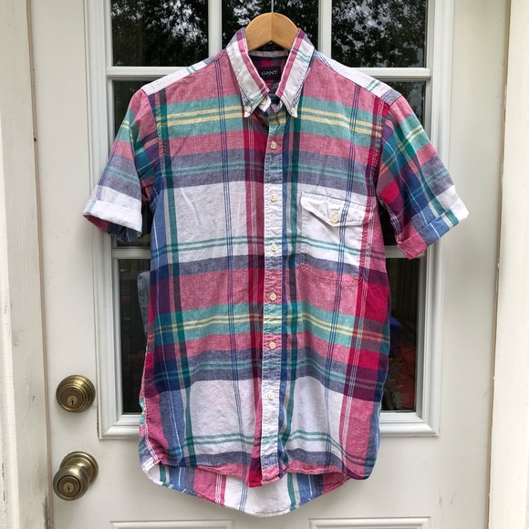 Gant Other - Vintage ShortSleeve Plaid Casual Button Down Shirt Gant Other - Vintage ShortSleeve Plaid Casual Button Down Shirt